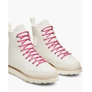 Converse Chuck Taylor Crafted Boots Egret White Pink Men's 8.5 Women's 10 NEW!